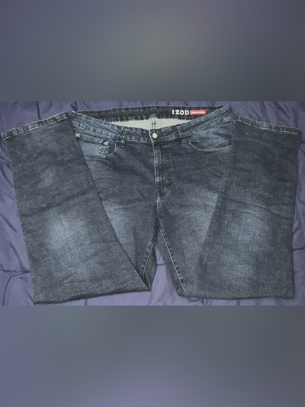 Izod Men's Indigo Straight-Leg Jeans
